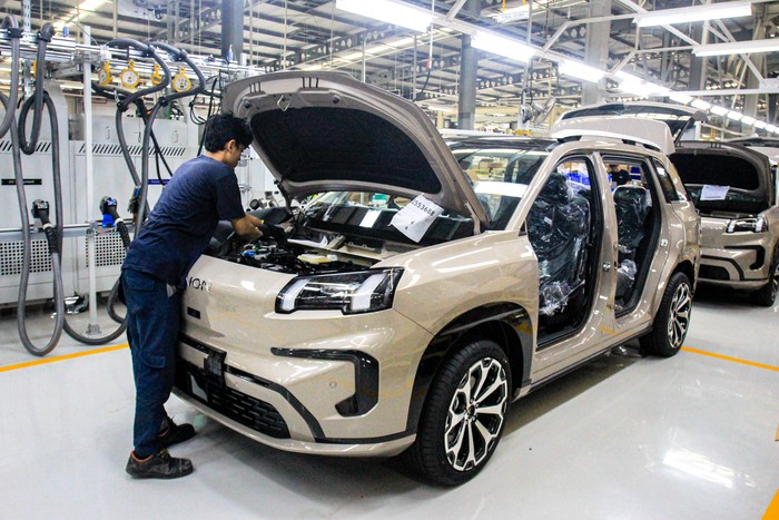Ini Tahapan Produksi Mobil di Pabrik GAC AION Purwakarta, Trim Line,   Chassis Line, Final Line, Quality Check Line
