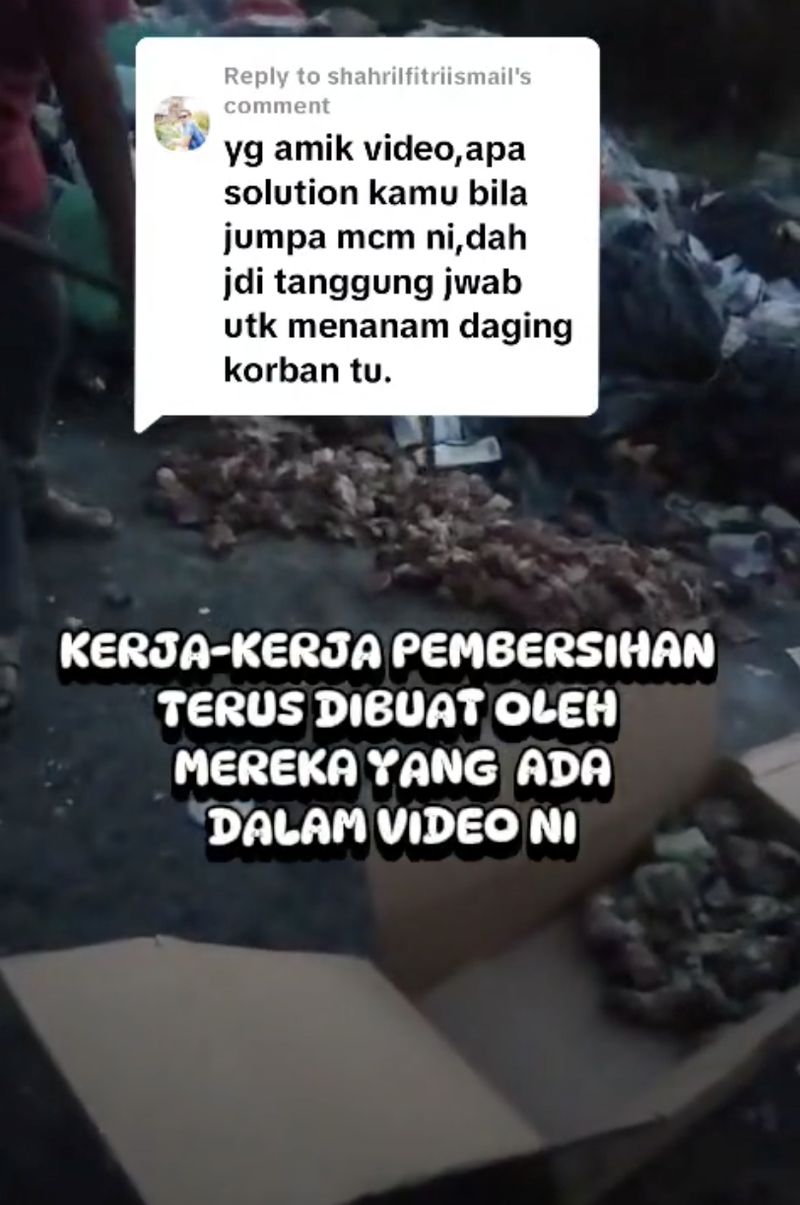 Array,Sedih! Hampir 20 Kg Daging Kurban Tergeletak di Dekat Pembuangan Sampah