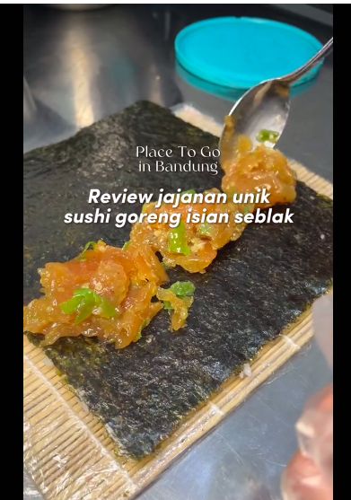 Array,Setelah Seblak Matcha, di Bandung Kini Ada Sushi Goreng Isi Seblak