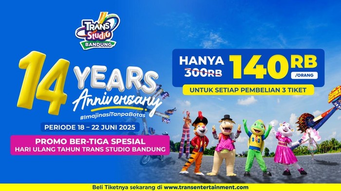 Array,Trans Studio Bandung Ultah, Ada Promo Tiket Rp 140 Ribu dan Wahana Baru!