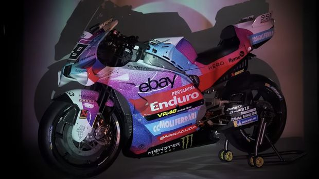 Array,Rossi Perkenalkan Warna Khusus Motor Tim Balapnya di MotoGP Italia
