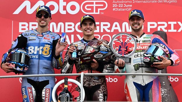 Array,Klasemen Pebalap Usai MotoGP Italia 2025, Ada yang Bisa Lawan Marquez?