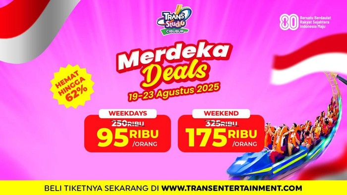 Array,Promo Spesial HUT RI, Main ke Trans Studio Cibubur Cuma 95 Ribuan!