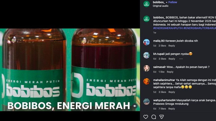 Array,Kata Bahlil soal Kemunculan BBM Bobibos RON 98