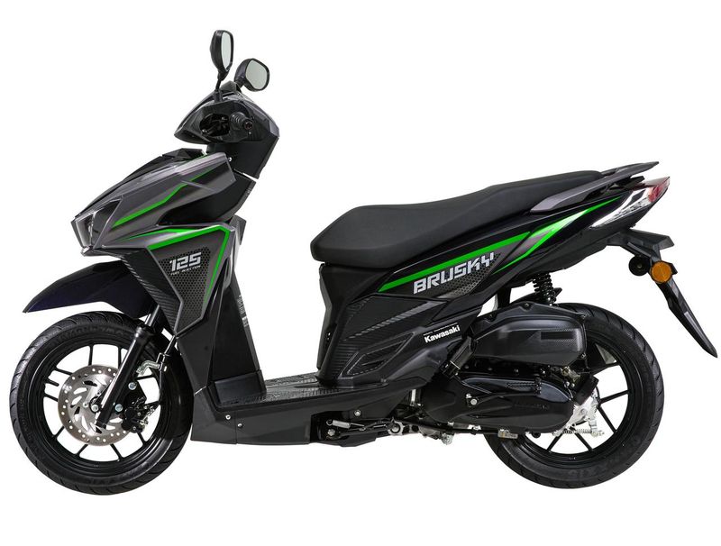 Array,Kawasaki Segarkan Brusky 125, Skutik Entry Level Pesaing Honda Vario