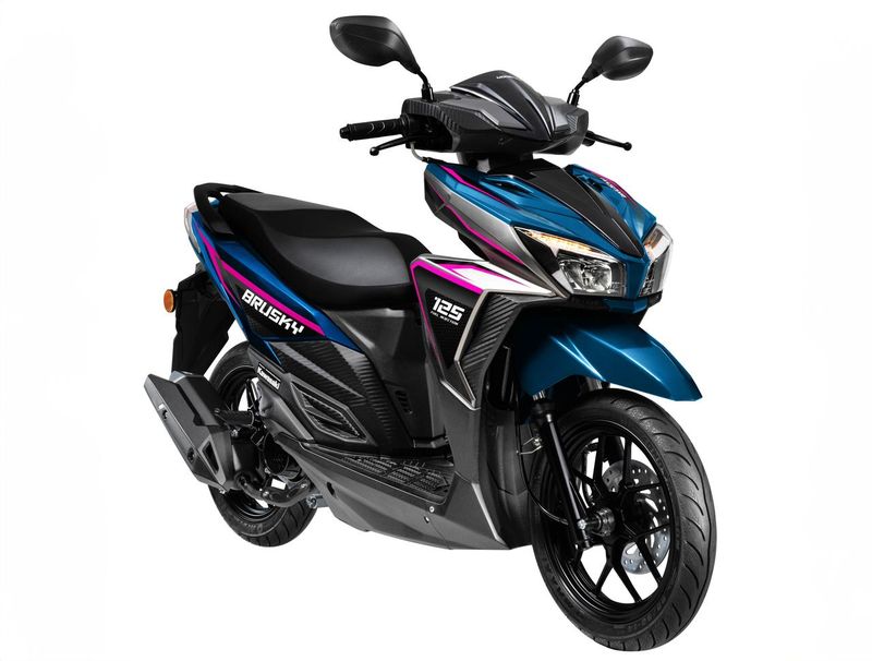 Array,Kawasaki Segarkan Brusky 125, Skutik Entry Level Pesaing Honda Vario