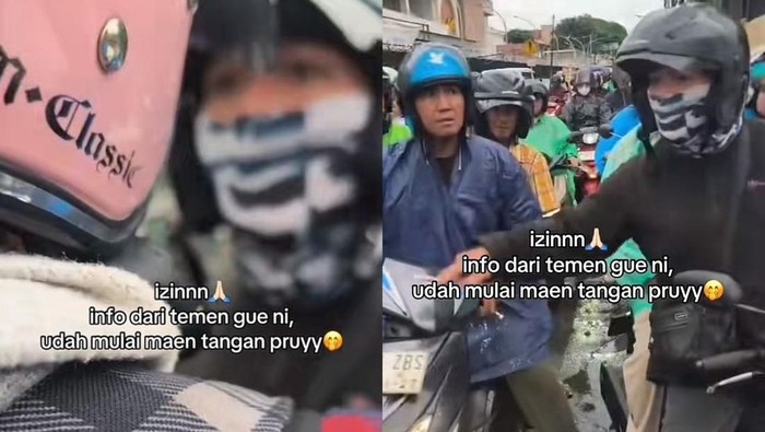 Array,Ngamuk Ditegur Lawan Arah, Pemotor di Lebak Bulus Pukul Penegur!