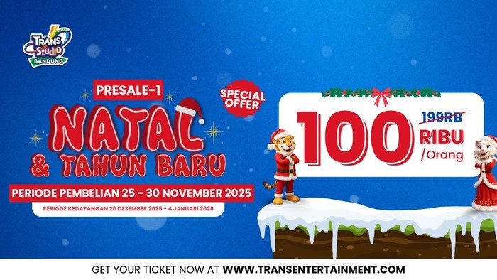 Array,Liburan Akhir Tahun Sudah Dekat! Tiket Trans Studio Bandung Mulai Rp100 Ribuan!