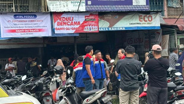 Array,Korban Banjir Sumatera Bisa Ganti Oli Motor Gratis di Bengkel-bengkel Ini