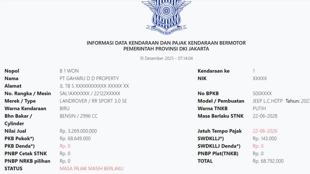 Array,Identitas Range Rover yang Viral Dikawal 'Tot tot Wuk wuk' di Puncak