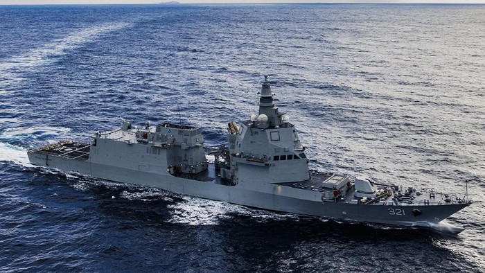 Array,TNI AL Resmi Terima Kapal Perang Kedua Buatan Fincantieri Italia