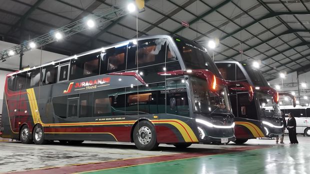 Array,PO Juragan 99 Trans Rilis Bus Tingkat Super Mewah, Cuma Ada 19 Kursi
