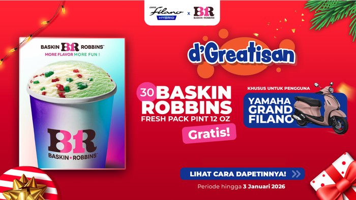 Array,Yamaha Grand Filano Bagi-bagi Es Krim Baskin Robbins Gratis, Ini Caranya!