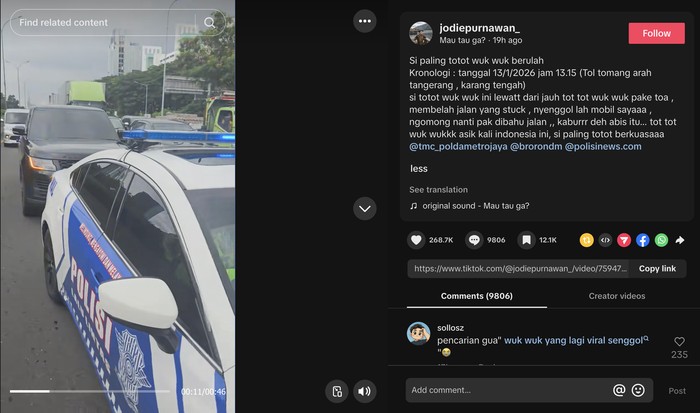 Array,Pelajaran dari Mobil Warga Disenggol Mobil Polisi Kawal Range Rover