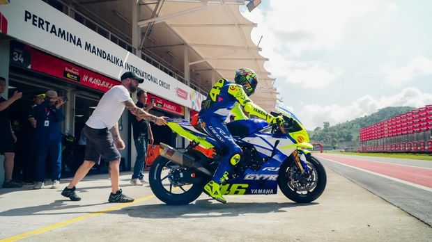 Array,Kata Rossi Usai Geber Motor di Sirkuit Mandalika