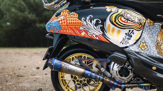 Array,Modifikasi Yamaha Grand Filano Ini Usung Tema Jepang