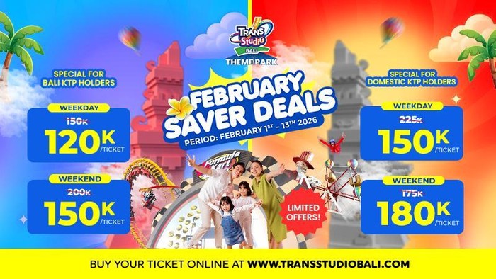 Array,Awali Februari dengan Liburan Seru dan Hemat di Trans Studio Theme Park Bali
