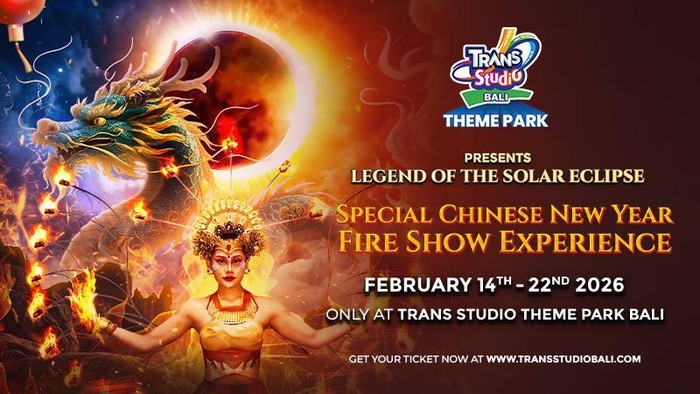 Array,Imlek 2026 di Bali! Tonton Pertunjukan Api Spektakuler di Trans Studio Theme Park Bali