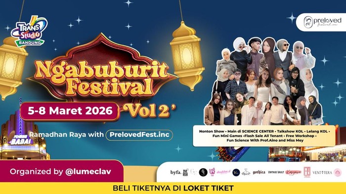 Ngabuburit di Bandung Nggak Cuma Nongkrong, Coba Festival Ini Mulai Rp 85 Ribu!, 5. Nonton Show Spektakuler di Dalam Theme Park, Tiket Mulai Rp 85 Ribu, Sudah Termasuk Wahana, Siap Ngabuburit Lebih Seru Tahun Ini?, Catat tanggalnya: 5-8 Maret 2026.