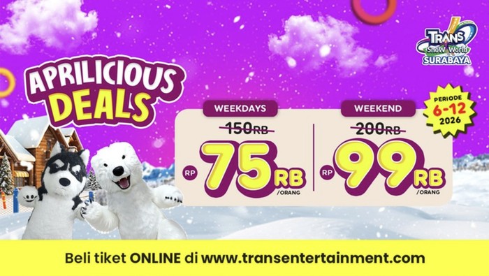 Array,Sensasi Bermain Salju di Surabaya dengan Harga Spesial Aprilicious Deals 2026