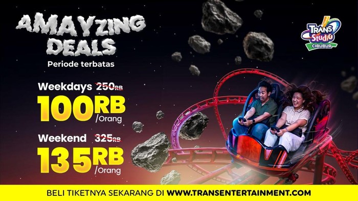 Array,Saatnya Main Seru di Long Weekend! Trans Studio Cibubur Promo Rp 100 Ribuan