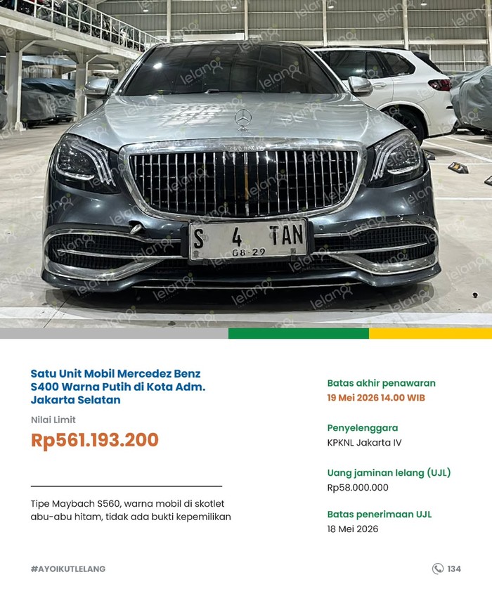 Array,Kemenkeu Lelang Mobil Mewah Rampasan Kejagung, Maybach Mulai Rp 500 Jutaan!