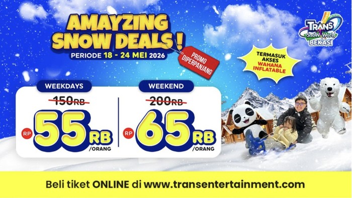 Array,Promo Amayzing Deals Trans Snow World Bekasi Bikin Main Salju Jadi Lebih Hemat