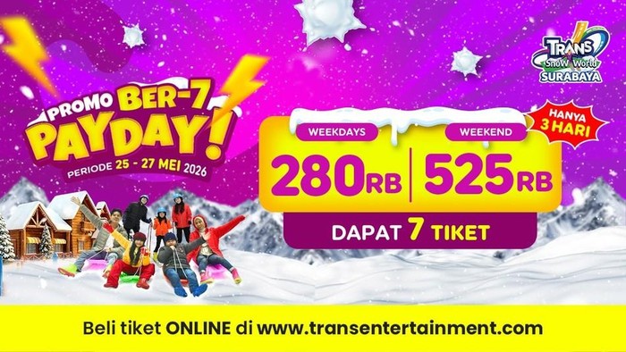 Array,Nggak Perlu ke Luar Negeri, Kamu Bisa Main Salju di Surabaya dengan Promo Payday Ini