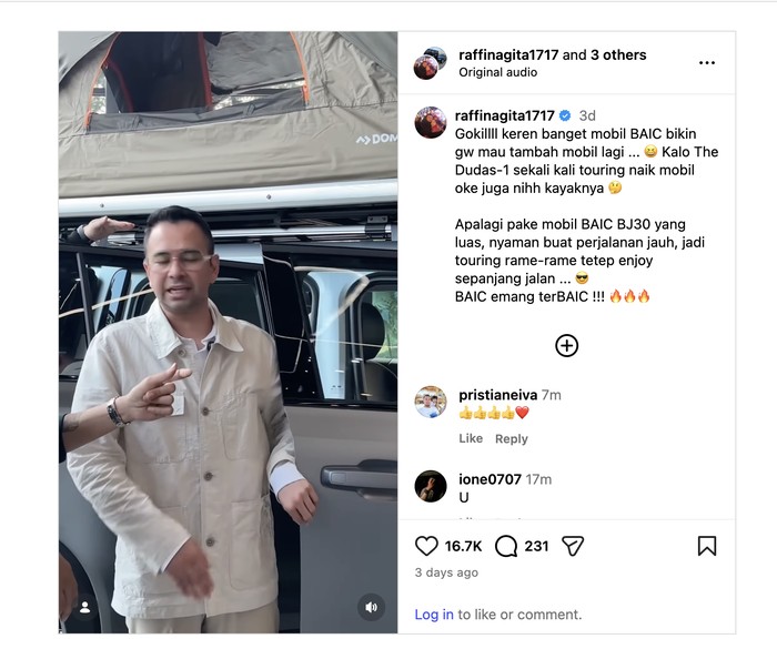 Array,Torsi Tembus 600 Nm, BAIC BJ30 Hybrid Bikin Raffi Ahmad Kepincut Berat!