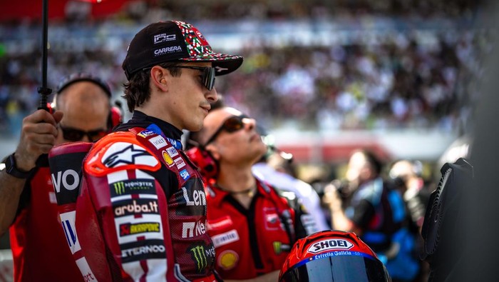 Array,Epic! Masih Berjuang Pulihkan Saraf, Marc Marquez Finis 5 Besar di Mugello