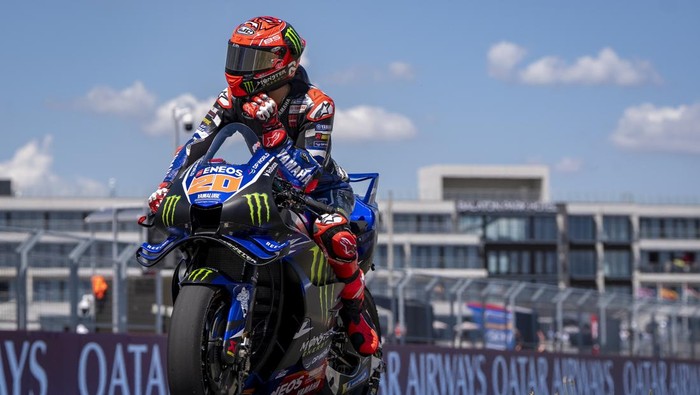 Array,Derita Quartararo di MotoGP Hungaria: Masalah Teknis Bikin Gagal Finis