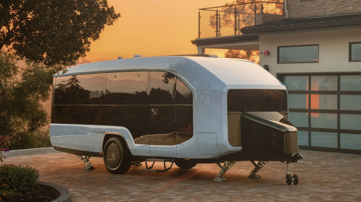 Trailer Perjalanan Mobil Listrik Sepenuhnya Pebble Flow