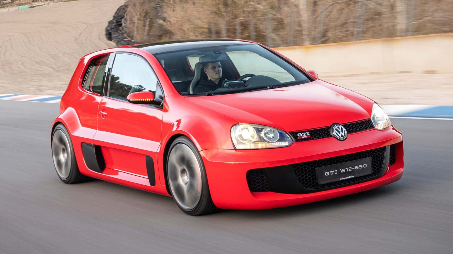 Volkswagen Golf GTI W12-650 in red