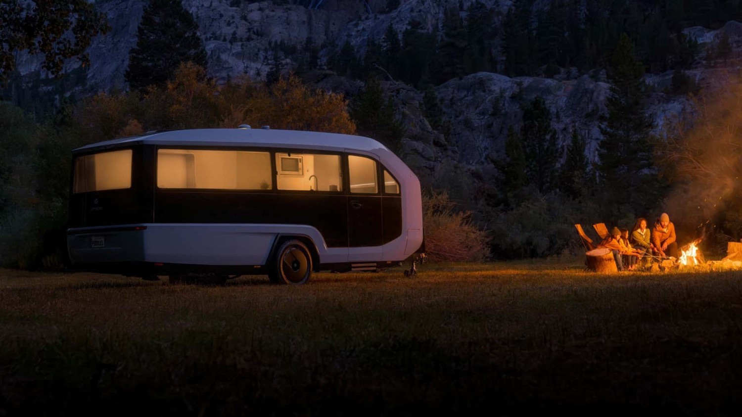 Trailer Perjalanan Mobil Listrik Sepenuhnya Pebble Flow