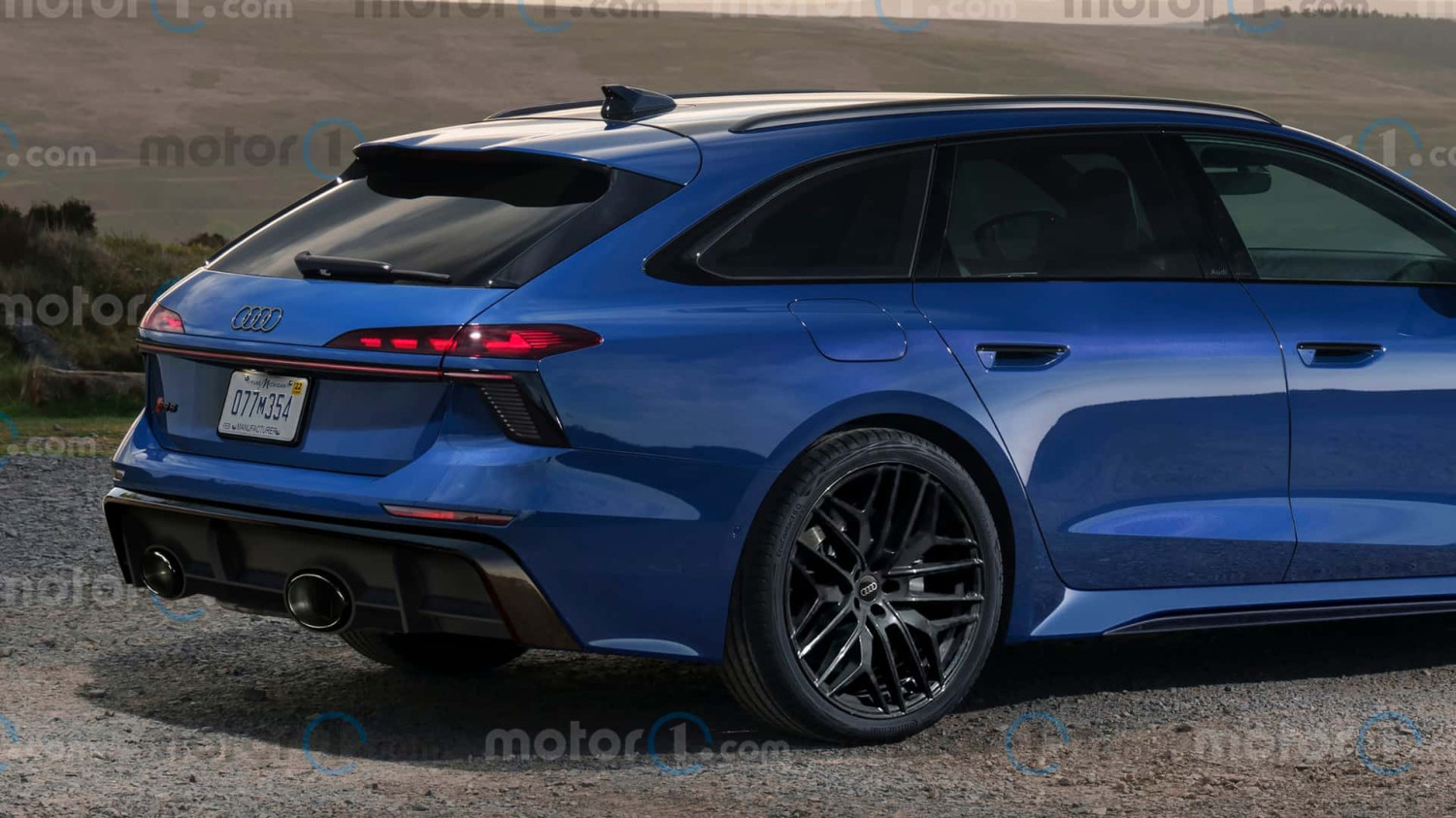 2027 Audi RS6 Avant Rendering oleh Motor1