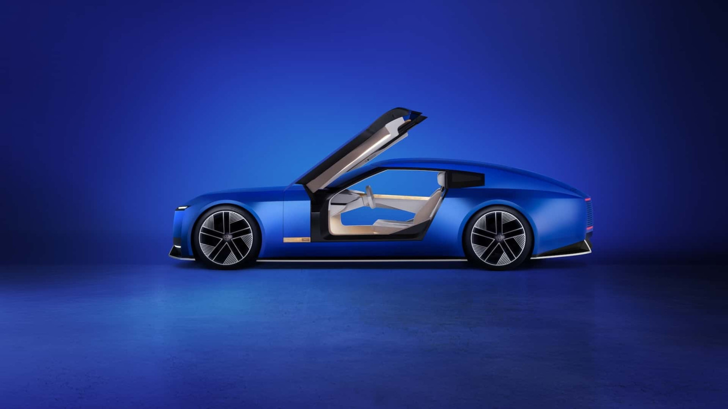 Jaguar Tipe 00 Dalam Warna Biru Laut Prancis