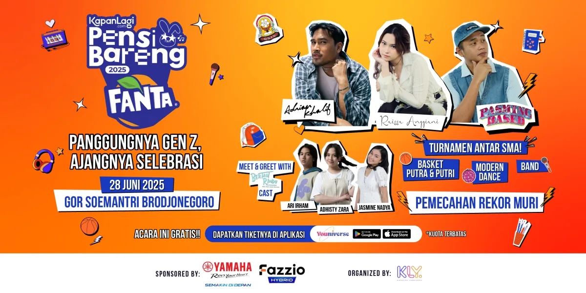 Yuk Ikut Jadi Bagian dari Pemecahan Rekor MURI di Kapan Lagi Pensi Bareng Fanta 2025, Daftar Gratis!