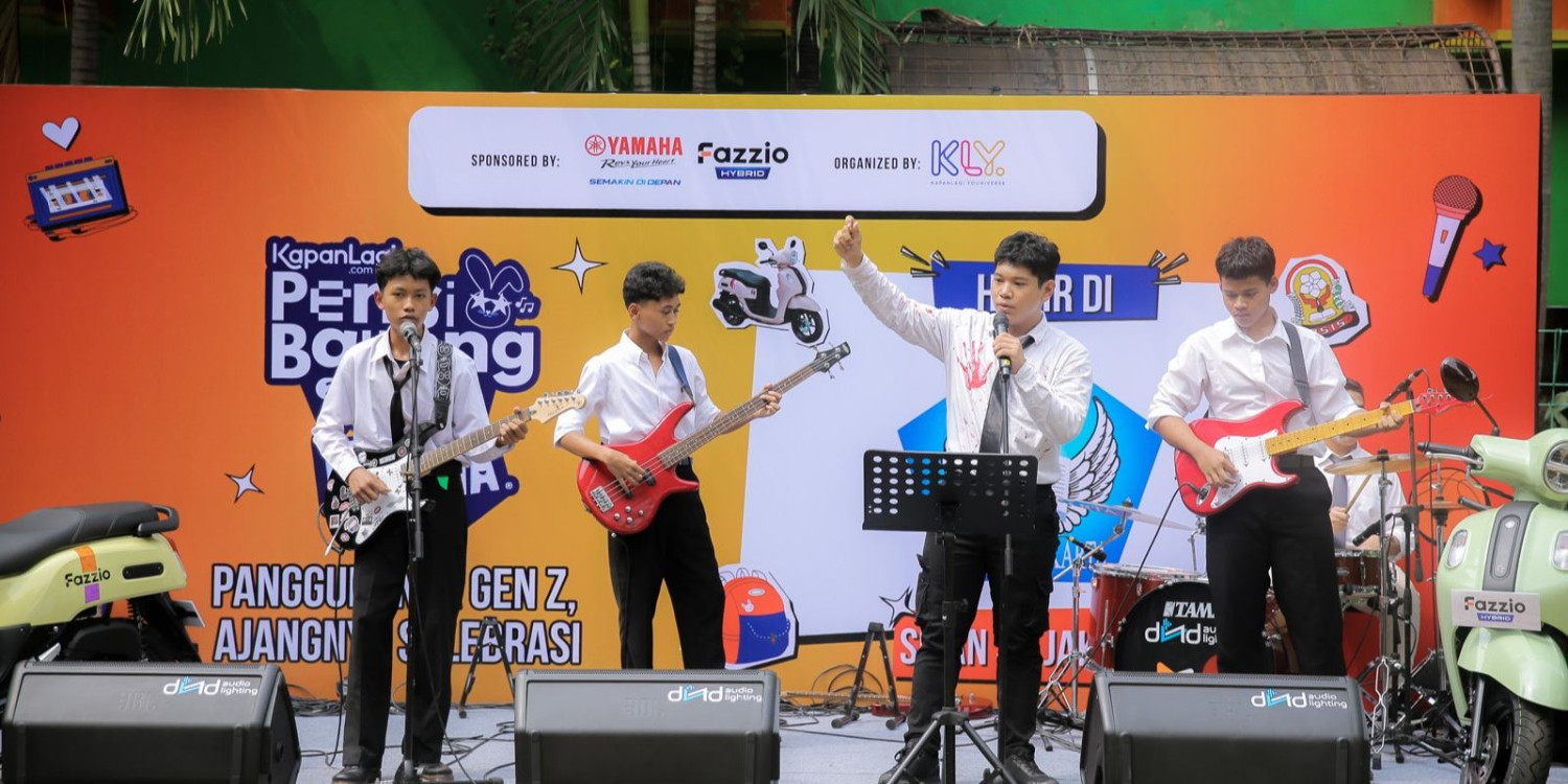Ribuan Siswa Hadir Ramaikan Puncak KapanLagi Pensi Bareng FANTA 2025, Pelajar melakukan pemecahan rekor MURI dengan swafoto polaroid terbanyak, Uji Coba Gaya Anak Muda dengan Yamaha Fazzio Hybrid, Dari musik yang tenang dan melankolis hingga pesta energik ala Gen Z, Saya mengucapkan terima kasih kepada semua pendukung acara ini, Ikuti perkembangan informasi pensiun berikutnya di KapanLagi.com
