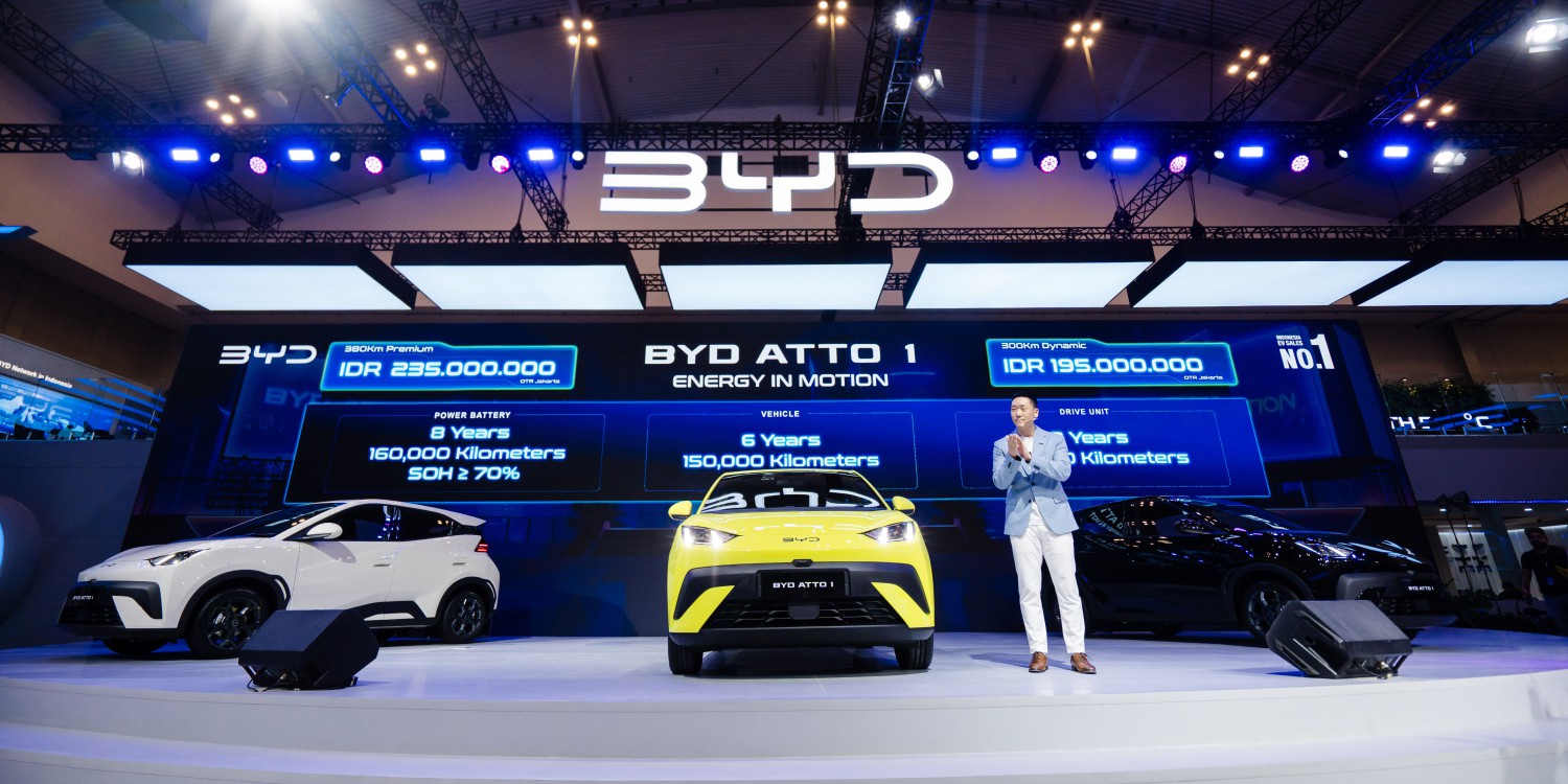 Booth BYD Ramai, Atto 1 Jadi Mobil Listrik Paling Bikin Penasaran Pengunjung GIIAS 2025