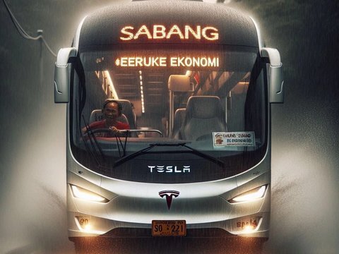 10 Potret AI yang Menggabungkan Bus Tesla dan Tentrem, Hadirkan Desain Futuristik Ala Kendaraan Masa Depan., Desain Futuristik dan Rute Tak Terduga, Kelas Ekonomi Bergaya Premium, Ambisi Jakarta–Seoul, Karoseri Tentrem Internasional, Stiker Tradisional Berlanjut, Jalur Malang–Jakarta Populer, Jendela Geser &amp; AC Modern, Busnya Orang Tegal nih