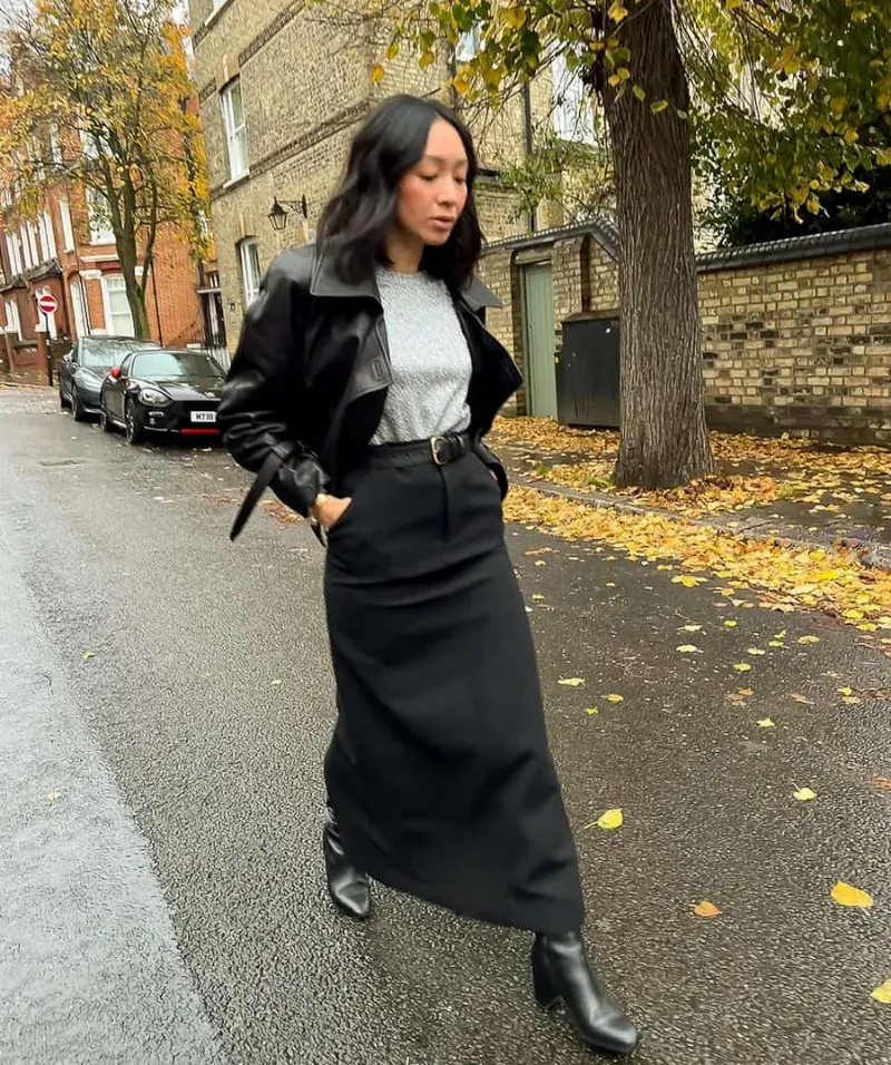 1. Jaket kulit, Rok Maxi, dan Sepatu Bot, 2. Celana Leather untuk Tampilan yang Fierce, 3. Lebih Nyaman dengan Jaket dan T-Shirt, 4. Crochet Set dengan Pola Bunga, 5. Denim on Denim, 6. Atasan Sleeveless dan Sepatu Converse, 7. Mesh Top dan Rok Slit Denim, 8. Jeans Pendek dan Sepatu Bot, 9. Bodycon Dress untuk Kesan Feminin, 10. Celana Pendek dan Kemeja