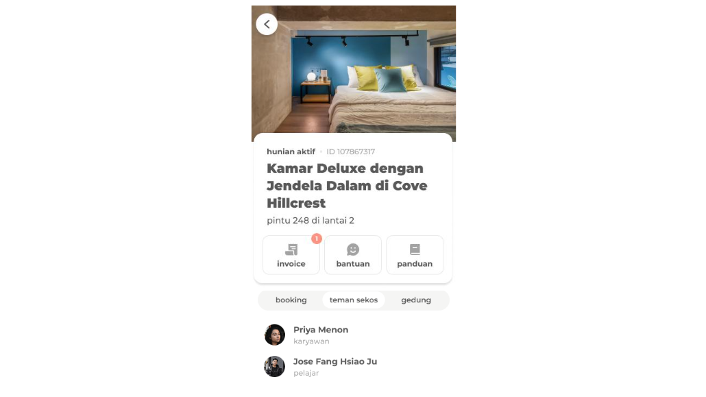 Pengelolaan hunian dalam genggaman, mulai dari pembayaran hingga kontrak , Tunjukkan siapa dirimu melalui profil publik, Kenali tetangga co-livingmu, siap berkenalan tanpa canggung, Ceritakan keseharianmu ke komunitas Cove dan nantikan reaksi mereka, Cek jadwal acara komunitas di sekitarmu, temui teman-teman baru