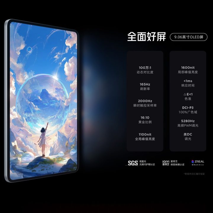 display redmagic tablet 3 Pro