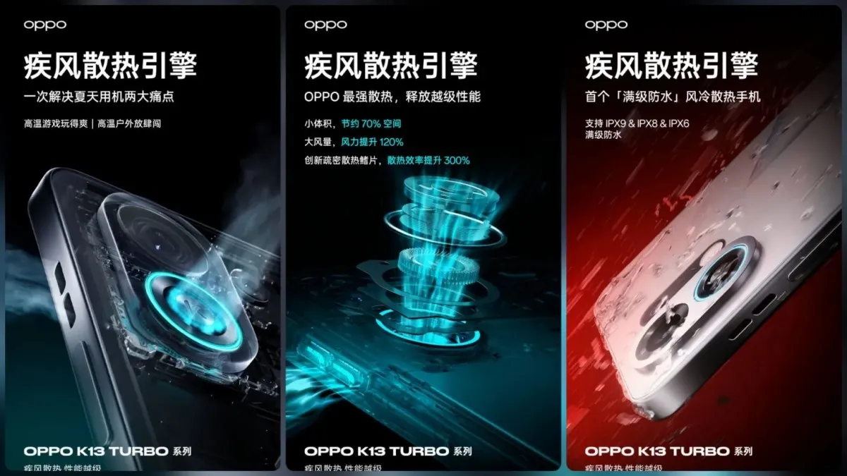 OPPO K13 Turbo Series Punya Kipas Bawaan!