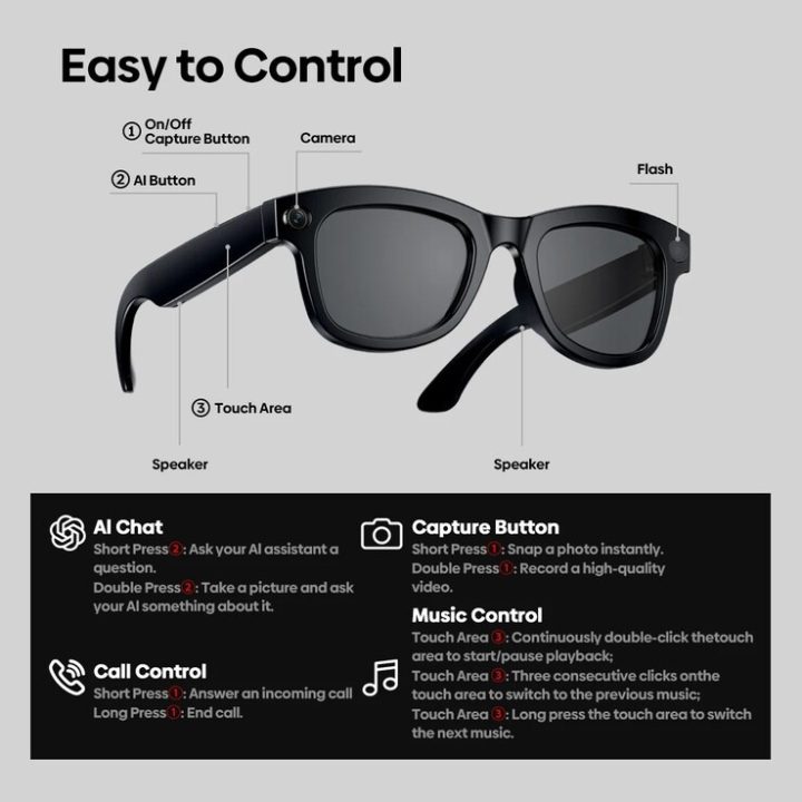 Zeblaze AI Shooting Glasses