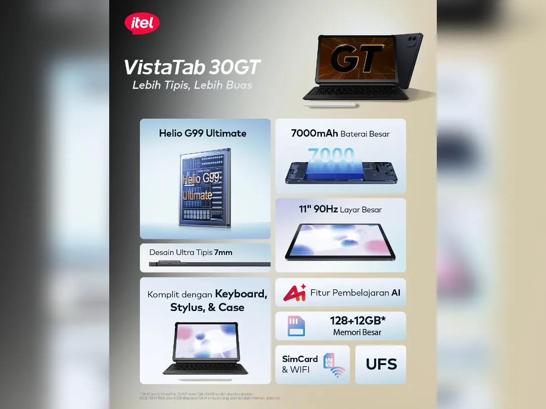 itel vistatab 30gt specs