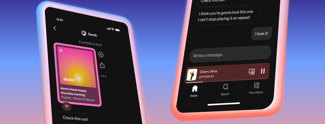 Spotify Message