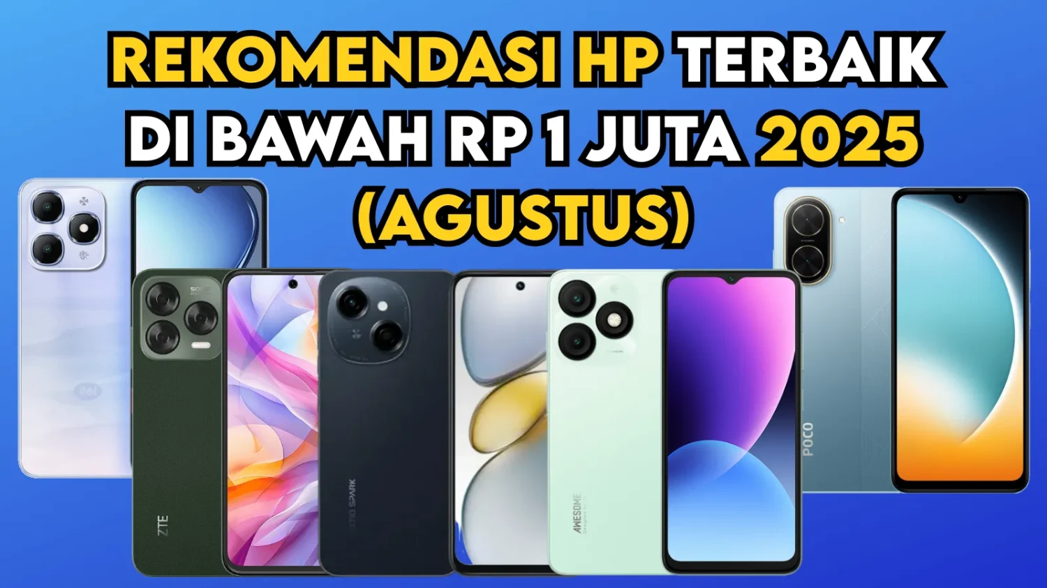 Itel A90, Nubia A36, Tecno Spark GO 1, Itel A50, Poco C71