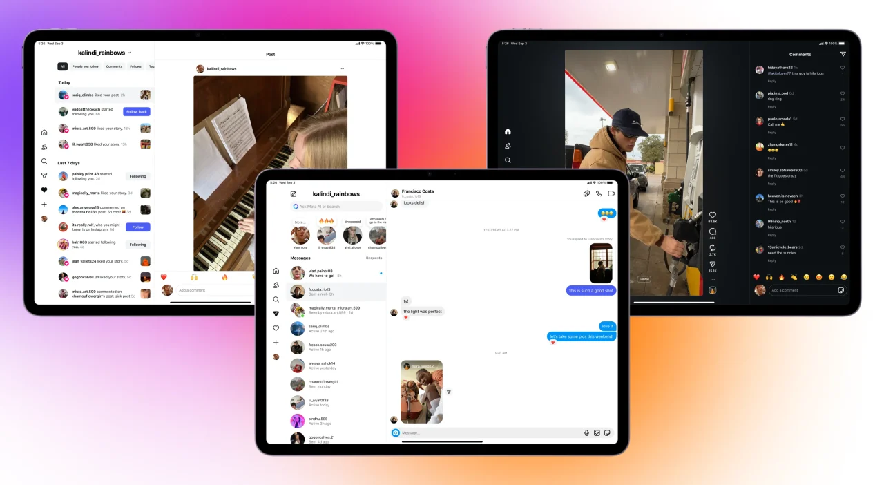 Instagram iPad