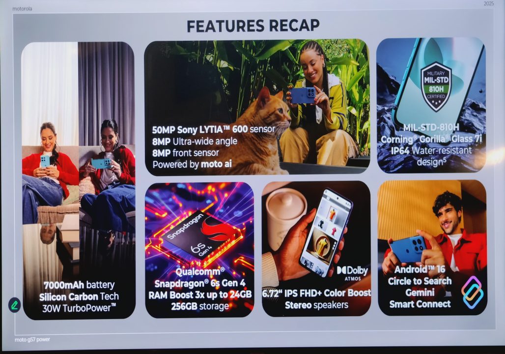 Spesifikasi Moto G57 Power